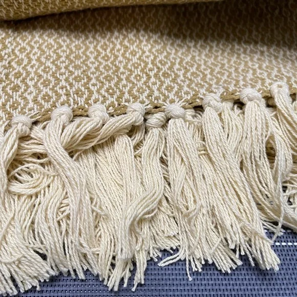 HOUSE No.9 by Home Love Woven Cotton Chenille Throw in “Willow” - Picture 7 of 7